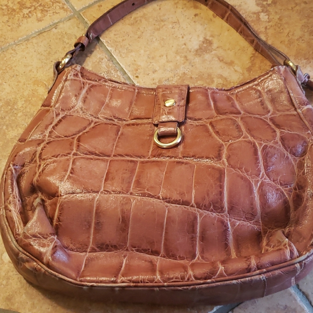Brahmin Crocodile Purse